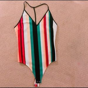 Express Striped Bodysuit
